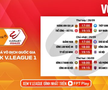 keonhacai com m88 Lịch thi đấu và trực tiếp vòng 3 V-League 2024/2025: HAGL đại chiến Nam Định